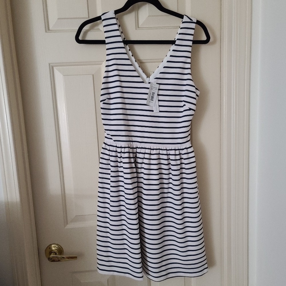 AQUA Striped Skater Dress (Brand New w/ Tags)